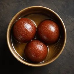 Gulab jamun in cardamom syrup